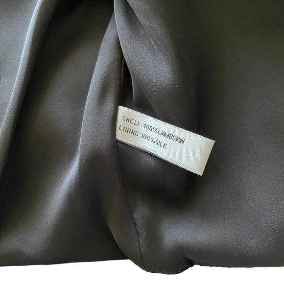 Women's Black Lambskin Leather Moto Biker Jacket Blazer by Walter Baker - Size 2 - Picture 7 of 16